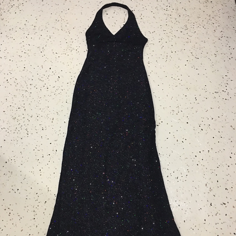 Vintage Hollywood Glam Evening Sparkle Gown Size M